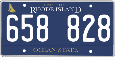 RI license plate 658828