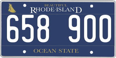 RI license plate 658900
