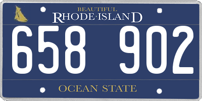 RI license plate 658902