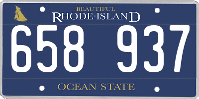 RI license plate 658937