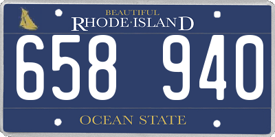 RI license plate 658940