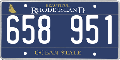 RI license plate 658951