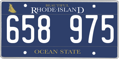 RI license plate 658975
