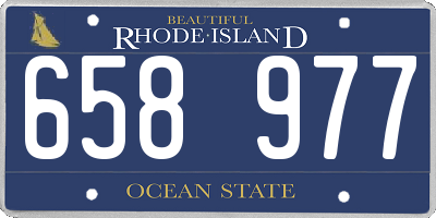 RI license plate 658977