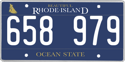 RI license plate 658979