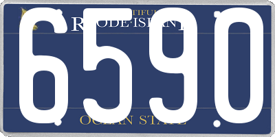 RI license plate 6590