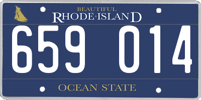 RI license plate 659014