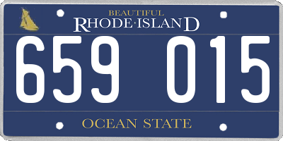 RI license plate 659015