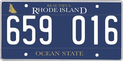 RI license plate 659016