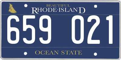 RI license plate 659021