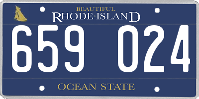 RI license plate 659024