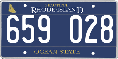 RI license plate 659028