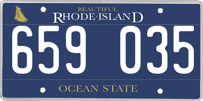 RI license plate 659035