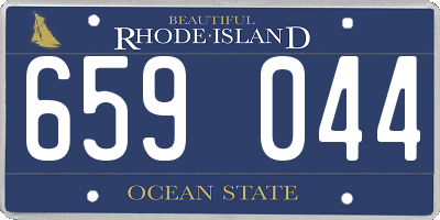 RI license plate 659044