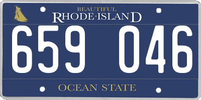 RI license plate 659046