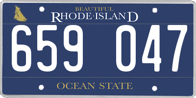 RI license plate 659047