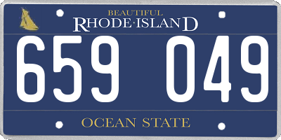 RI license plate 659049