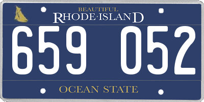 RI license plate 659052