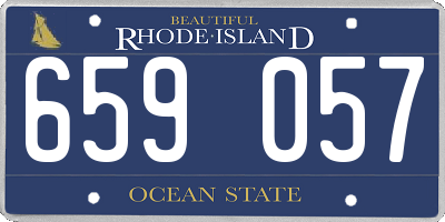 RI license plate 659057