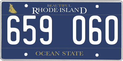 RI license plate 659060