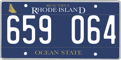 RI license plate 659064