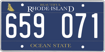 RI license plate 659071