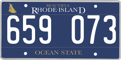 RI license plate 659073