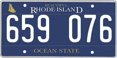 RI license plate 659076