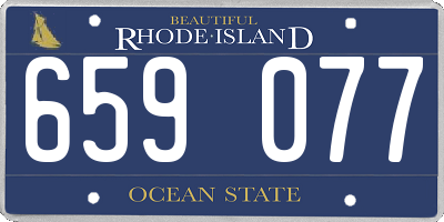RI license plate 659077