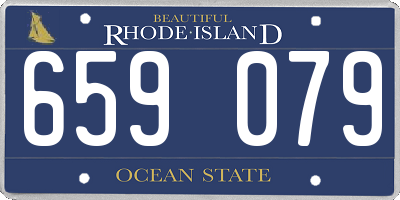 RI license plate 659079