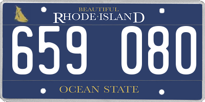 RI license plate 659080