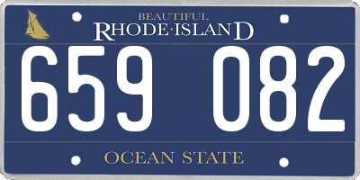 RI license plate 659082