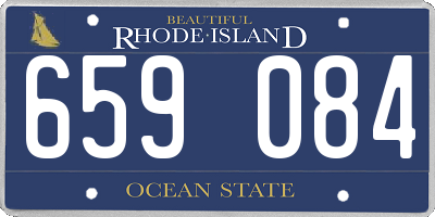 RI license plate 659084