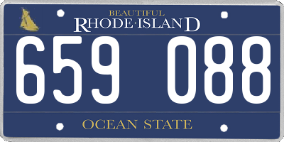RI license plate 659088