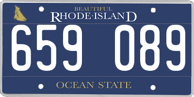 RI license plate 659089
