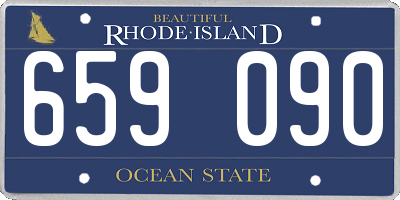 RI license plate 659090