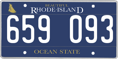 RI license plate 659093