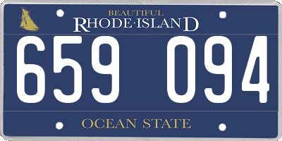 RI license plate 659094
