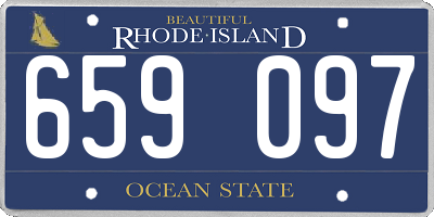 RI license plate 659097