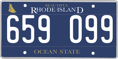 RI license plate 659099