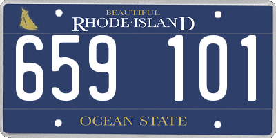RI license plate 659101