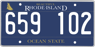 RI license plate 659102