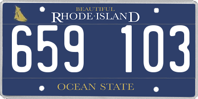 RI license plate 659103