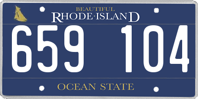 RI license plate 659104