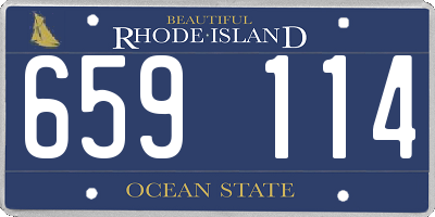 RI license plate 659114