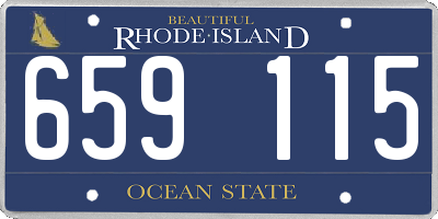 RI license plate 659115