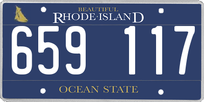 RI license plate 659117
