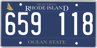 RI license plate 659118