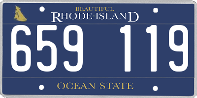RI license plate 659119