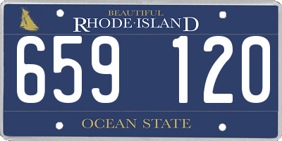 RI license plate 659120